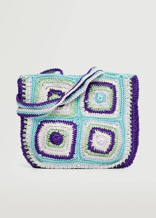 Mango + Crochet Shopper Bag