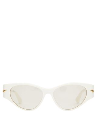 Bottega Veneta Eyewear + Cat-Eye Acetate Sunglasses