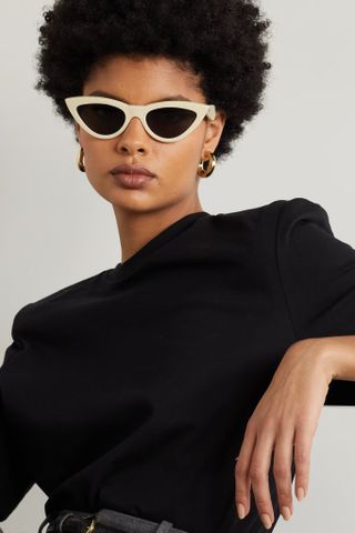 Celine Eyewear + Cat-Eye Acetate Sunglasses