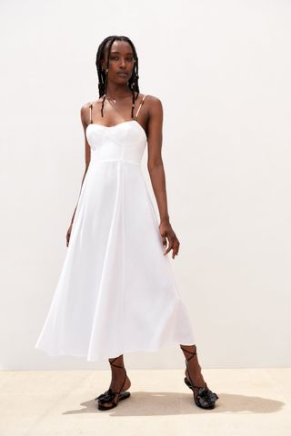 Zara + White Dress