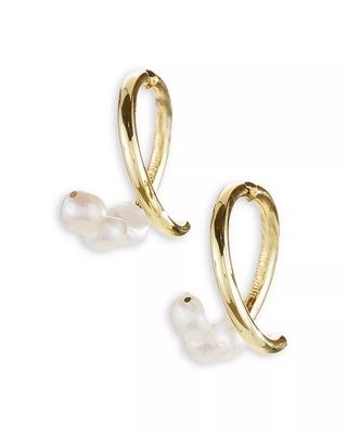 Cult Gaia + Leonie Freshwater Pearl Threader Earrings