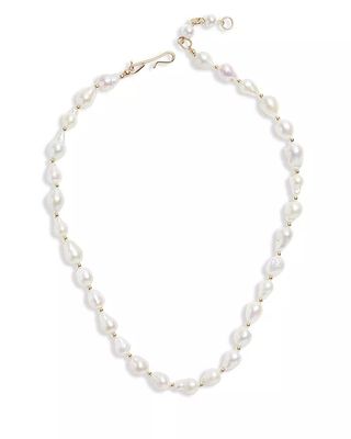 BaubleBar + Elle Freshwater Baroque Pearl Collar Necklace