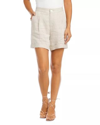 Karen Kane + High Waist Pleated Shorts