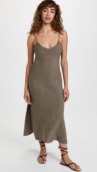 Enza Costa + Linen Slip Dress