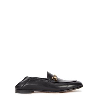 Gucci + Brixton Black Horsebit Leather Loafers