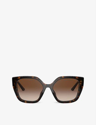 Prada + PR 24XS Rectangle-Frame Sunglasses
