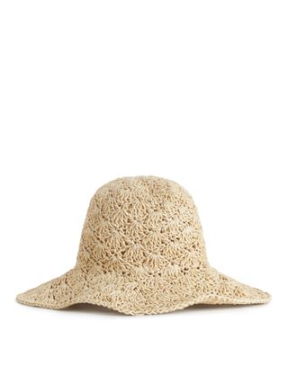 ARKET + Crochet Straw Hat