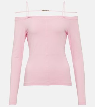 Jacquemus + Le T-shirt Sierra Cotton-Blend Top
