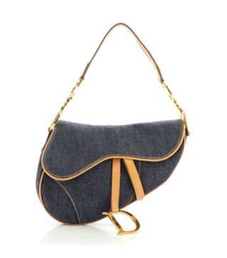 Christian Dior + Vintage Saddle Bag Denim Medium