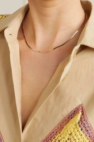 Loren Stewart + Chevron Gold Vermeil Necklace