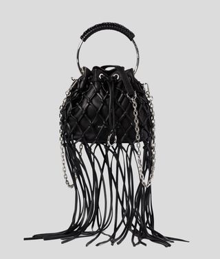 Karl Lagerfeld + Evening Netted Bucket Bag