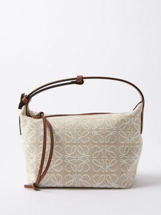 Loewe + Jacquard Canvas Cubi Handbag