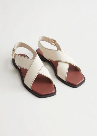 & Other Stories + Criss-Cross Leather Sandals
