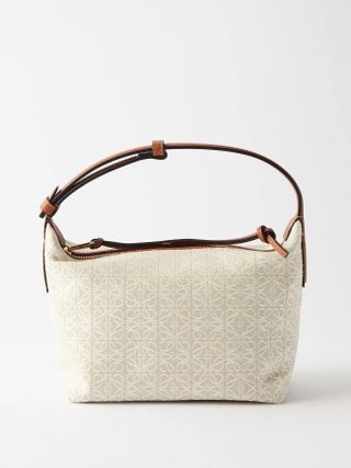 Loewe + Jacquard Canvas Cubi Handbag