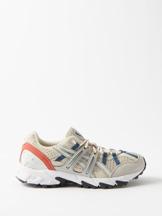 Asics + Gel-Sonoma 15-50 suede and mesh trainers