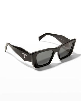 Prada + Marble Acetate Butterfly Sunglasses