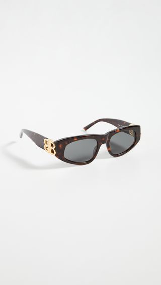 Balenciaga + Dynasty Vintage Inspired Oval Sunglasses