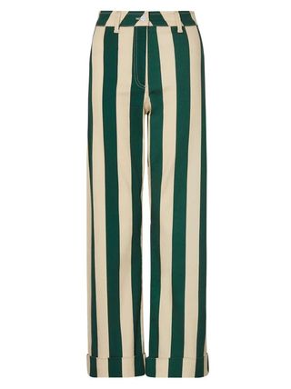 Kitri + Joey Green Striped Trousers