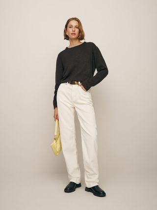 The Reformation + Val 90s Mid Rise Straight Corduroy Pants
