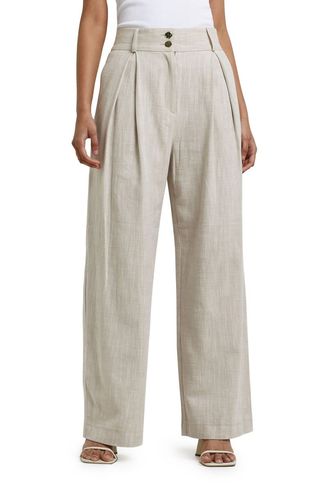 River Island + Cotton Pleated Trousers