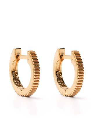 Emanuele Bicocchi + Gold-Plated Ribbed Hoop Earrings