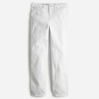 J.Crew + High-Rise Full-Length '90s Classic-Straight Jeans in White
