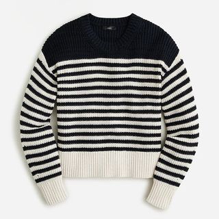 J.Crew + Oversized Crewneck Sweater in Stripe