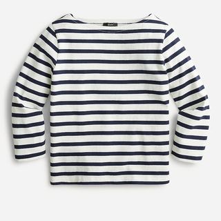 J.Crew + Boatneck T-Shirt in Classic Stripe