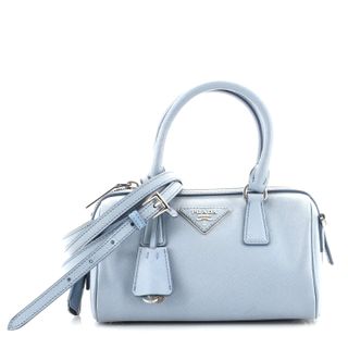 Prada + Lux Convertible Boston Bag Saffiano Leather Mini