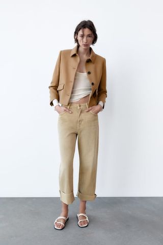 Zara + Jacket With Flap Pockets