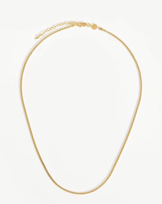 Missoma x Lucy Williams + Square Snake Chain Necklace