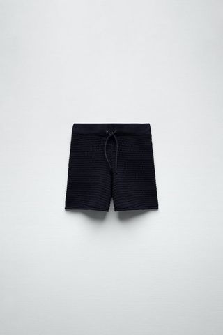 Zara + Openwork Knit Shorts