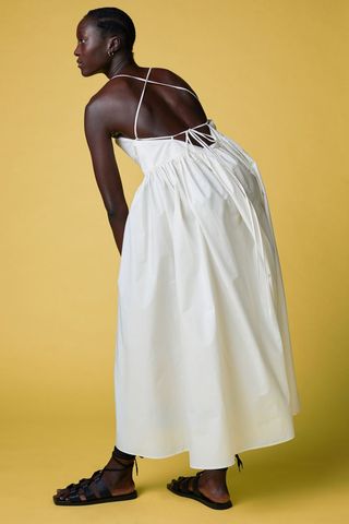H&M + V-Neck Cotton Dress