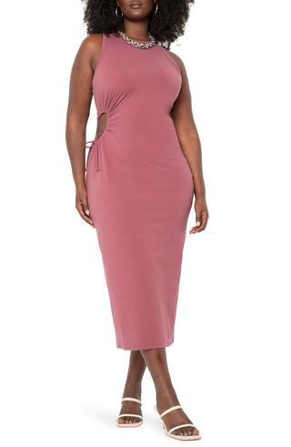 Eloquii + Cutout Detail Midi Dress