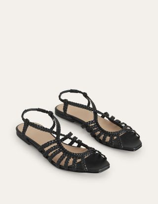 Boden + Woven Multistrap Flat Sandals