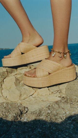 Atp Atelier + Lemie Natural Raffia Sandals