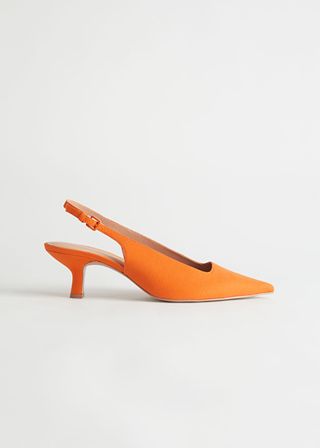 & Other Stories + Pointed Kitten Heel Mules