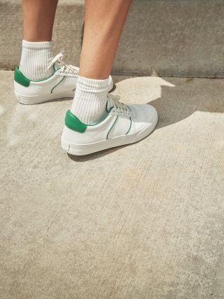 Reformation + Harlow Leather Sneaker