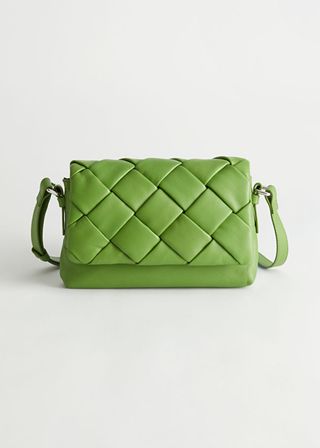 & Other Stories + Braided Leather Crossbody Bag