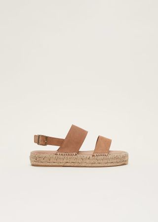 Phase Eight + Suede Strap Flat Espadrille Shoe