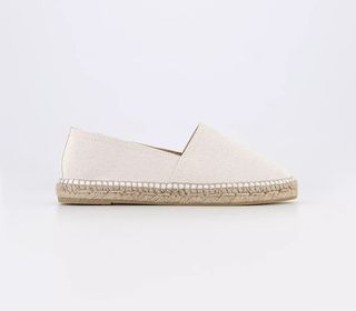 Gaimo For Office + Camping Slip On Espadrilles Cream Canvas