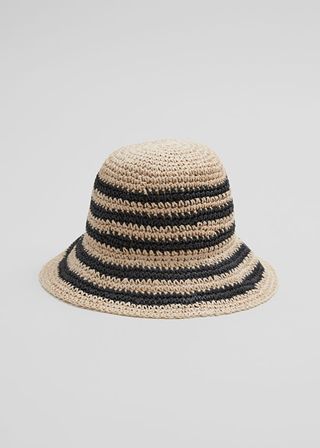& Other Stories + Straw Crochet Bucket Hat