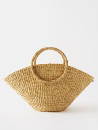 Muuñ + Lune Straw Basket Bag