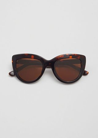 & Other Stories + Cat-Eye Acetate Sunglasses