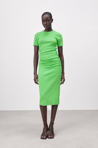 Zara + Ruched Rib Dress