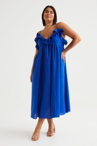 H&M + Flounce-Trimmed Dress