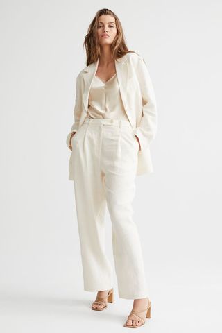 H&M + Tailored Linen Trousers