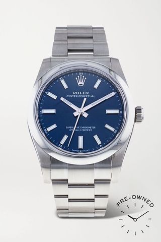 Rolex + Pre-Owned 2020 Oyster Perpetual Automatic 34mm Oystersteel Watch
