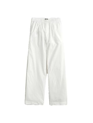 J.Crew + End-on-End Cotton Wide-Leg Pajama Pant
