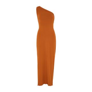 The Line by K + Avalon Terracotta Stretch-Jersey Maxi Dress